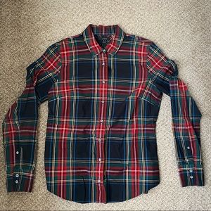 J. CREW Perfect shirt in Stewart plaid - Size 8